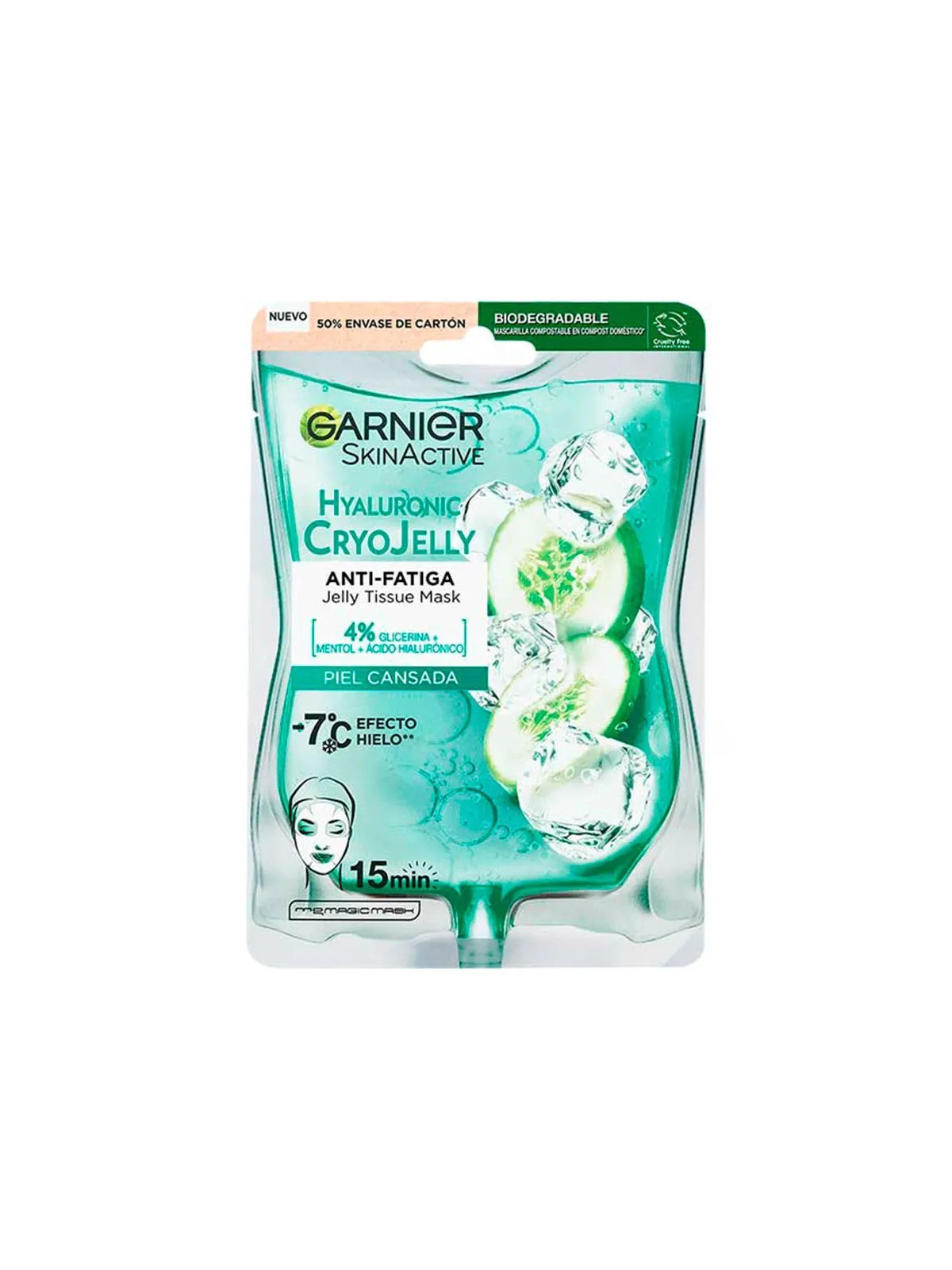 Garnier Masque Tissu Visage Acide Hyaluronique Anti-Fatigue