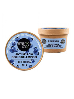 Organic Shop Blueberry Shampooing Solide Anti-Jaunissement 60g