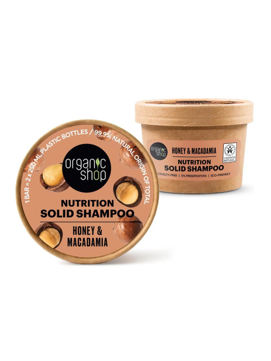 Organic Shop Honey Shampooing Solide Nutrition 60g