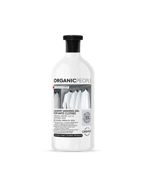 Organic People Lessive Écologique Linge Blanc Nénuphar et Riz Japonais 200ml