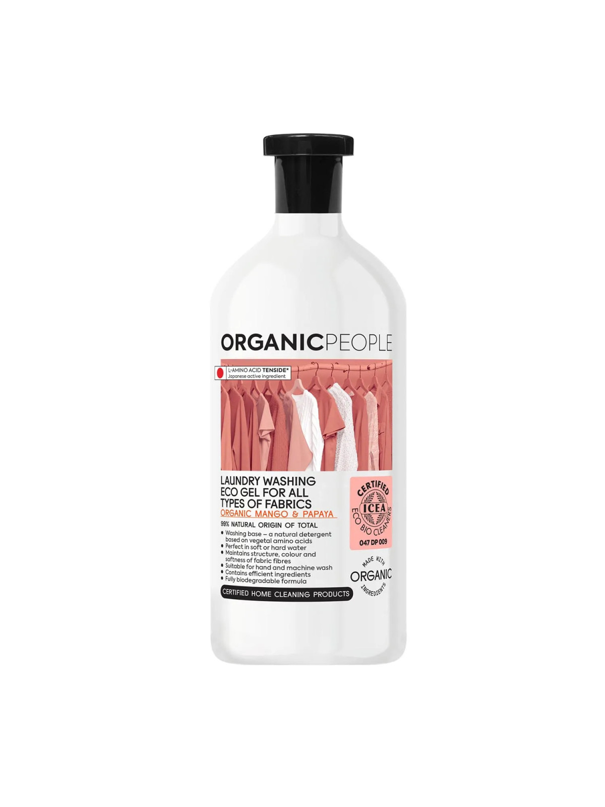 Organic People Lessive Écologique Tous Textiles Mangue et Papaye 200ml