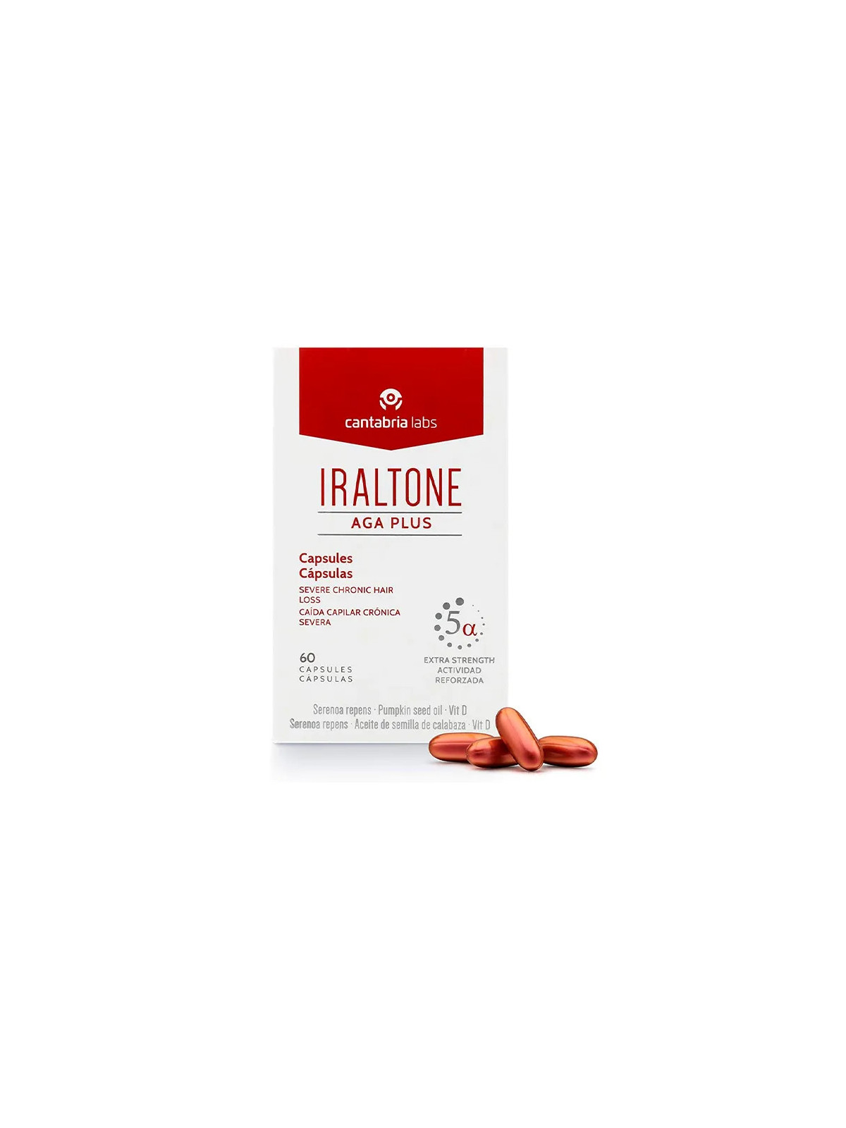 Iraltone AGA Plus Chute Cheveux 60 Capsules