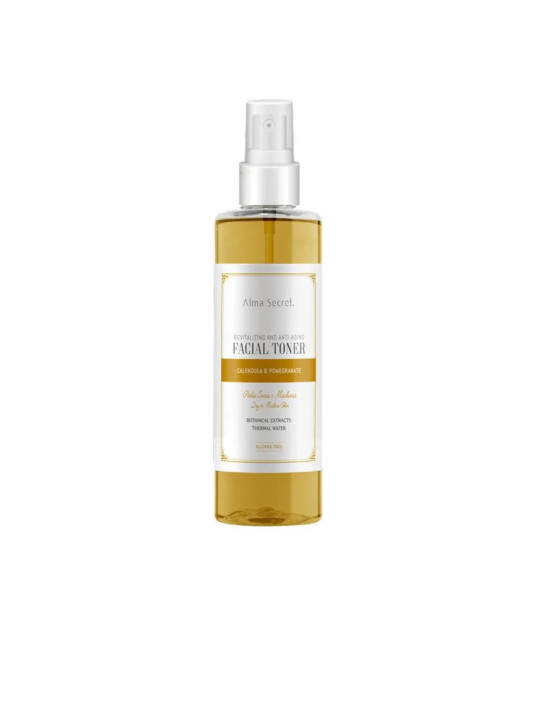 Alma Secret Lotion Tonique Visage Revitalisante et Anti-Âge au Calendula et Grenade 200ml