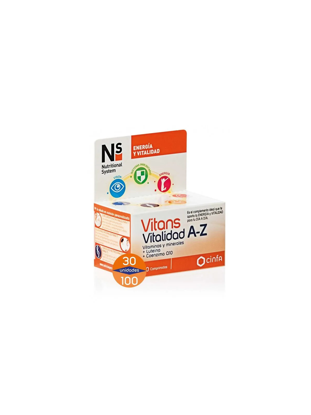 NS Vitans Vitalité A-Z 30 Comprimés