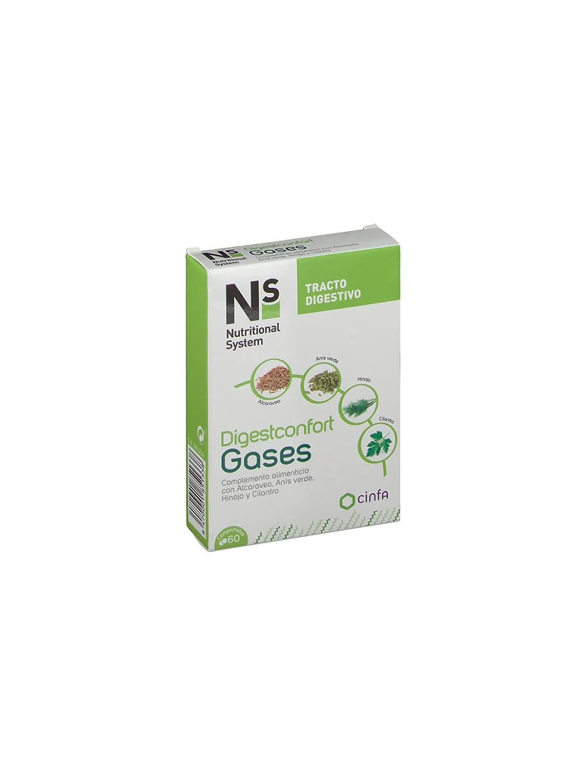 NS Confort Digestif Anti-Gaz 60 Comprimés